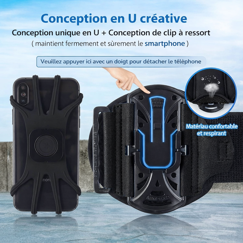 Support Téléphone Universel pour Poignet & Bras