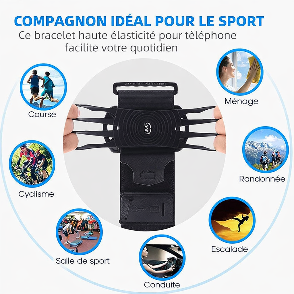 Support Téléphone Universel pour Poignet & Bras