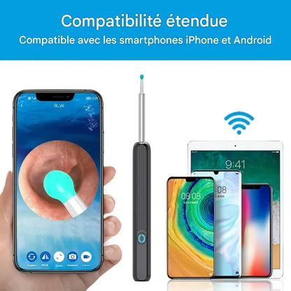 Nettoyeur d’Oreilles avec Caméra HD