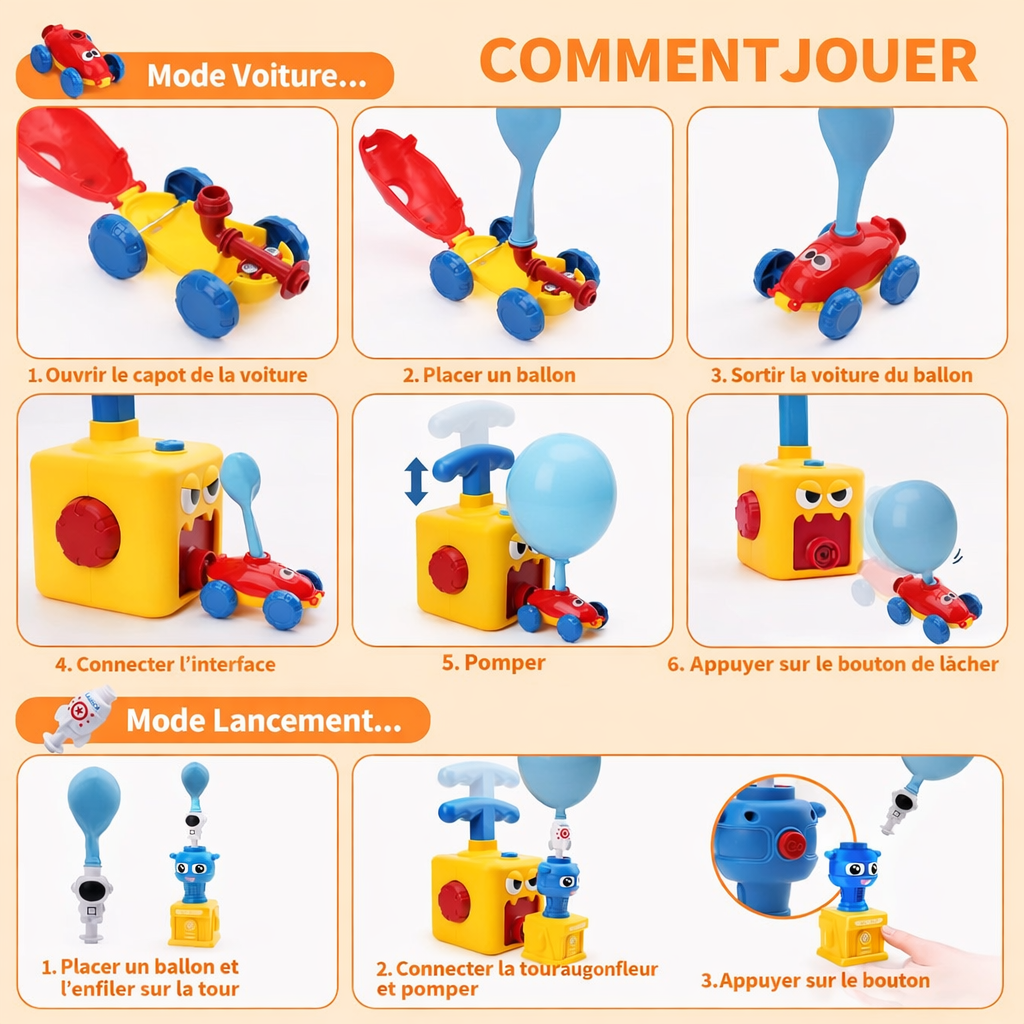 Jouet Ballon à Air Inertiel - Apprendre en Jouant, 100% Sécurisé