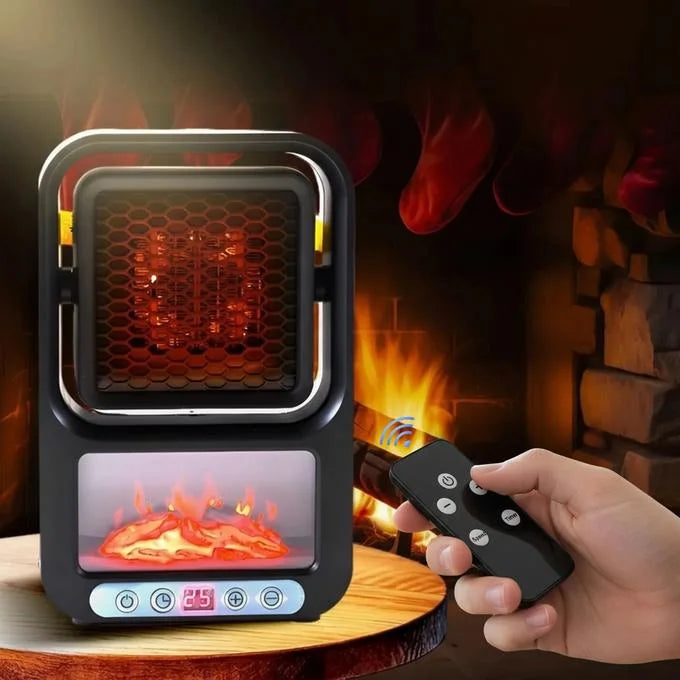 Chauffage Flamme  2-en-1 Télécommande