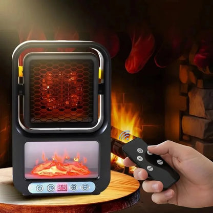 Chauffage Flamme  2-en-1 Télécommande
