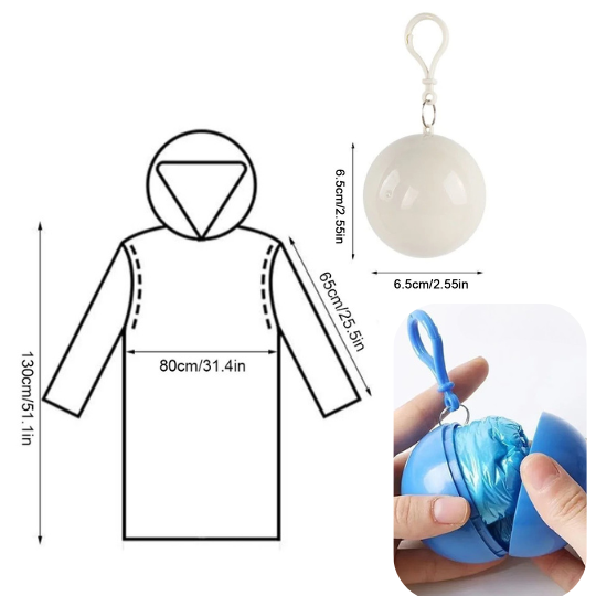 Poncho Imperméable d’Urgence