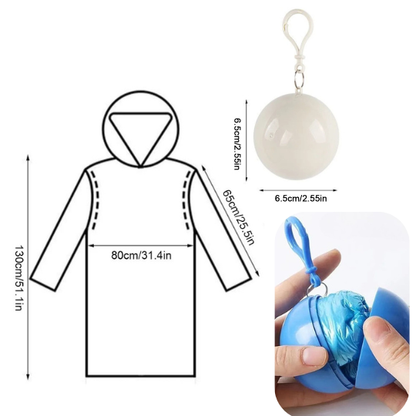 Poncho Imperméable d’Urgence