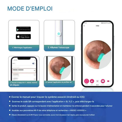 Nettoyeur d’Oreilles avec Caméra HD